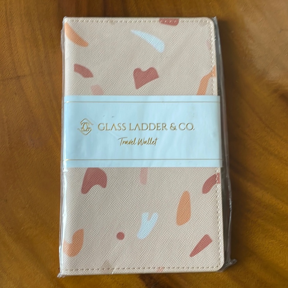 New in package Glass Ladder & co travel wallet